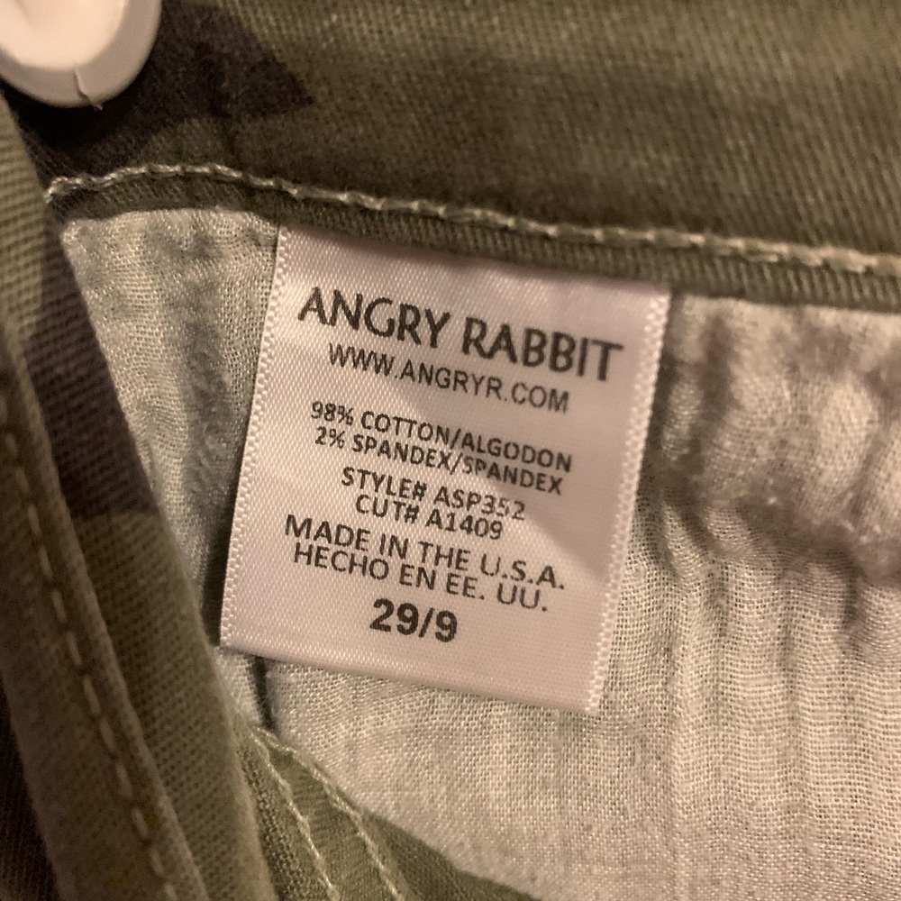 Angry Rabbit camouflage pants size 29/9 - Picture 4 of 6